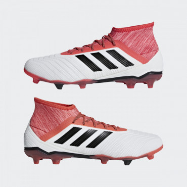 ADIDAS PREDATOR 18.2 FG KOPAČKY PÁNSKÉ - Bílá, Červená č.7