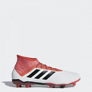 ADIDAS PREDATOR 18.2 FG KOPAČKY PÁNSKÉ - Bílá, Červená č.1