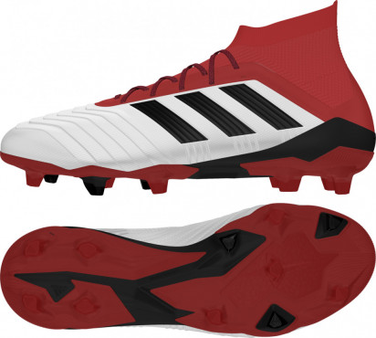 ADIDAS PREDATOR 18.1 FG KOPAČKY PÁNSKÉ - Bílá, Červená č.1