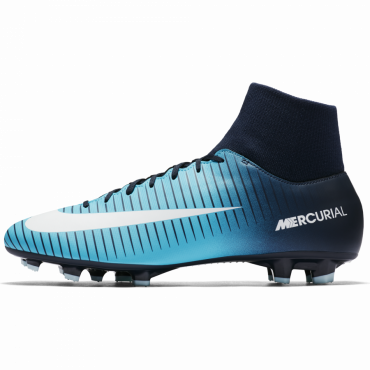 NIKE JR MERCURIAL VICTORY VI DF FG KOPAČKY DĚTSKÉ - Modrá, Černá č.4