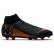 NIKE SUPERFLY VI CLUB FG/MG KOPAČKY PÁNSKÉ - Černá, Oranžová