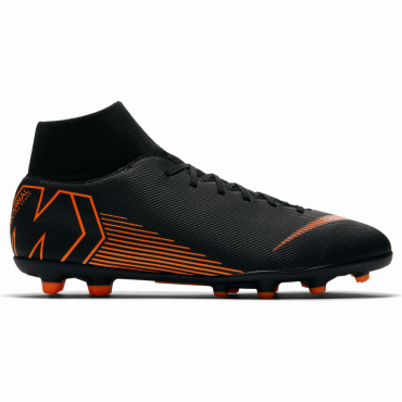 NIKE SUPERFLY VI CLUB FG/MG KOPAČKY PÁNSKÉ - Černá, Oranžová č.1