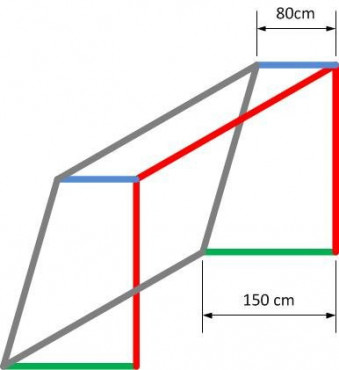 FOTBALOVÁ SÍŤ 105 PP 3mm 7,5x2,5x0,8x1,5 - Černá č.3