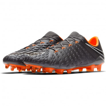 NIKE HYPERVENOM PHANTOM III ELITE FG KOPAČKY PÁNSKÉ - Šedá, Oranžová č.3