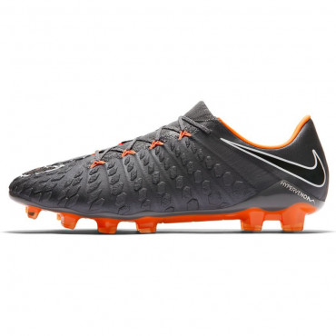 NIKE HYPERVENOM PHANTOM III ELITE FG KOPAČKY PÁNSKÉ - Šedá, Oranžová č.5