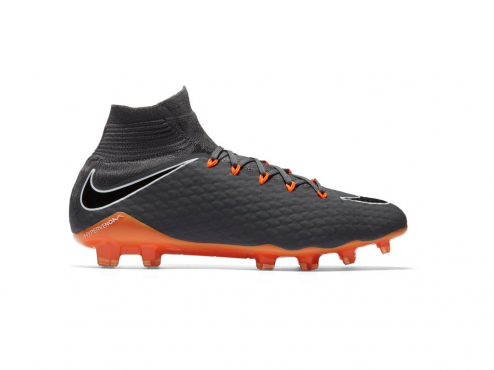 NIKE HYPERVENOM PHANTOM III PRO DF FG KOPAČKY PÁNSKÉ - Šedá, Oranžová č.1