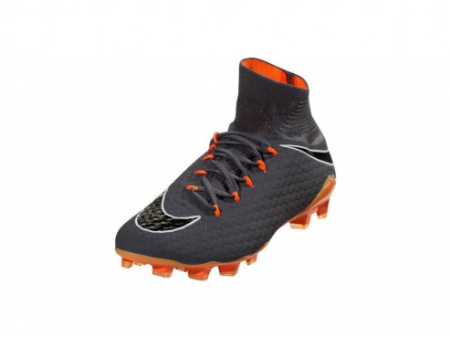 NIKE HYPERVENOM PHANTOM III PRO DF FG KOPAČKY PÁNSKÉ - Šedá, Oranžová č.3