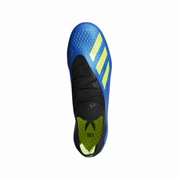 ADIDAS X 18.1 FG KOPAČKY PÁNSKÉ - Modrá, Neon žlutá č.8