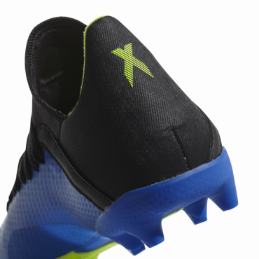 ADIDAS X 18.3 FG KOPAČKY DĚTSKÉ - Modrá, Neon žlutá č.3