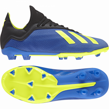 ADIDAS X 18.3 FG KOPAČKY DĚTSKÉ - Modrá, Neon žlutá č.1