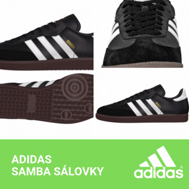 ADIDAS SAMBA SÁLOVKY PÁNSKÉ - Černá č.6