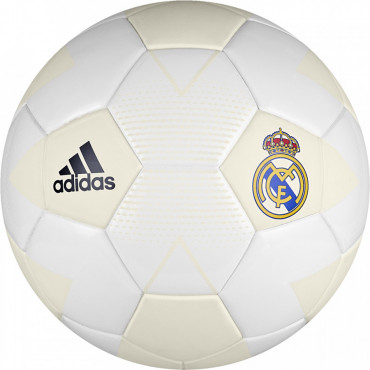 ADIDAS REAL MADRID FBL FOTBALOVÝ MÍČ - Bílá, Šedá č.1