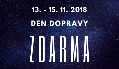 DNY DOPRAVY ZDARMA 13. - 15. 11. 2018