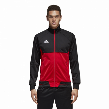 ADIDAS TIRO 17 TRÉNINKOVÁ MIKINA - Červená č.8