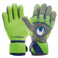 UHLSPORT TENSION GREEN ABSOLUTGRIP REFLEX BRANKÁŘSKÉ RUKAVICE - Zelená, Šedá č.1