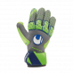 UHLSPORT TENSION GREEN ABSOLUTGRIP REFLEX BRANKÁŘSKÉ RUKAVICE - Zelená, Šedá č.2