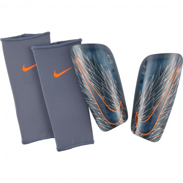 NIKE MERCURIAL LITE GUARD FOTBALOVÉ CHRÁNIČE - Černá, Oranžová č.1