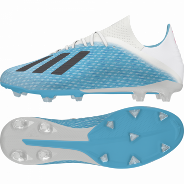 ADIDAS X 19.2 FG KOPAČKY PÁNSKÉ - Bílá, Světle modrá č.1