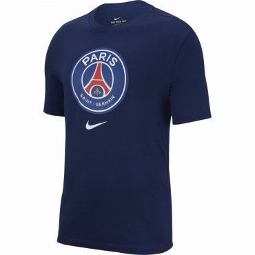 NIKE PSG M NK TEE EVERGREEN CREST TRIKO - Modrá č.1