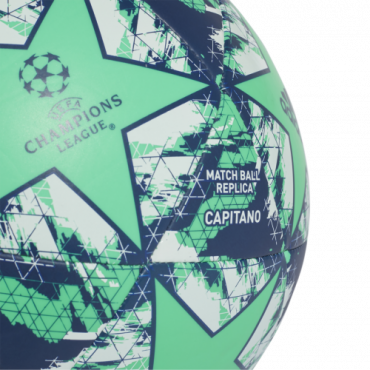 ADIDAS REAL MADRID CAPITANO FOTBALOVÝ MÍČ - Zelená, Modrá č.5