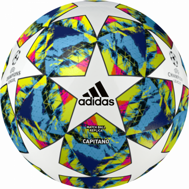 ADIDAS FINALE 19 CAPITANO FOTBALOVÝ MÍČ - Bílá, Neon žlutá č.1