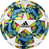 ADIDAS FINALE 19 CAPITANO FOTBALOVÝ MÍČ - Bílá, Neon žlutá č.2