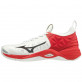 MIZUNO WAVE MOMENTUM VOLEJBALOVÉ BOTY - Bílá, Červená č.2