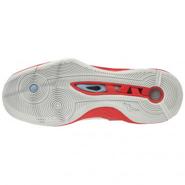 MIZUNO WAVE MOMENTUM VOLEJBALOVÉ BOTY - Bílá, Červená č.3