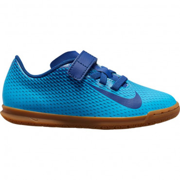 NIKE JR BRAVATA II (V) IC SÁLOVKY DĚTSKÉ NA SUCHÝ ZIP - Modrá, Tmavě modrá č.1