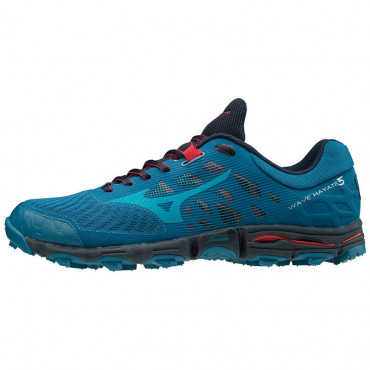 MIZUNO WAVE HAYATE 5 BĚŽECKÉ BOTY PÁNSKÉ - Světle modrá č.1