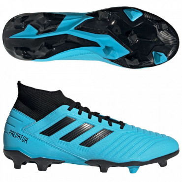 ADIDAS PREDATOR 19.3 FG KOPAČKY PÁNSKÉ - Světle modrá, Černá č.2