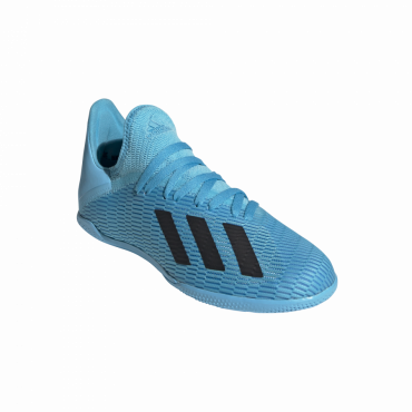 ADIDAS X 19.3 IN J SÁLOVKY DĚTSKÉ - Světle modrá č.7