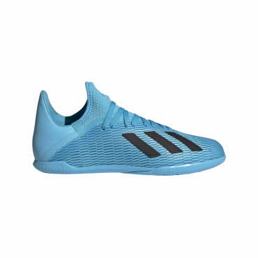 ADIDAS X 19.3 IN J SÁLOVKY DĚTSKÉ - Světle modrá č.9