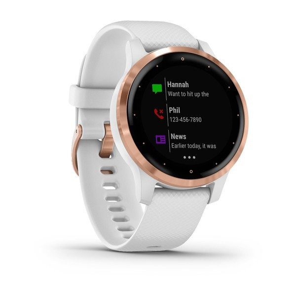 GARMIN VIVOACTIVE 4S GPS HODINKY RoseGold/White Band | Produkty