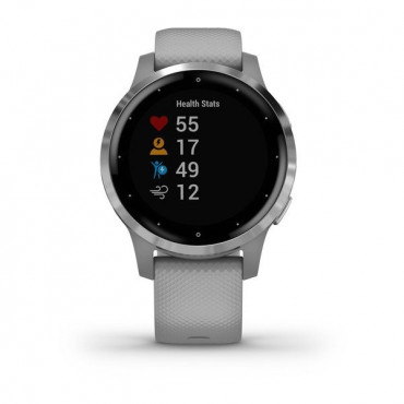 GARMIN VIVOACTIVE 4S GPS HODINKY Silver/Gray Band č.2