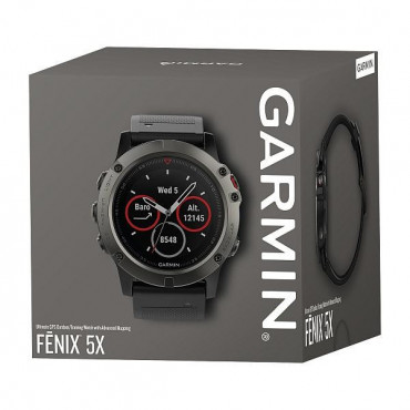 GARMIN FENIX 5X SAPPHIRE GSM HODINKY GRAY OPTIC/BLACK BAND č.7