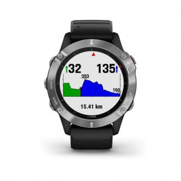 GARMIN FENIX6 GLASS SILVER/BLACK BAND MULTISPORTOVNÍ HODINKY č.4