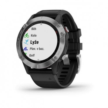 GARMIN FENIX6 GLASS SILVER/BLACK BAND MULTISPORTOVNÍ HODINKY č.5