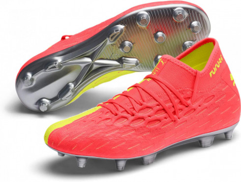 PUMA FUTURE 5.2 NETFIT OSG FG/AG KOPAČKY PÁNSKÉ - Žlutá, Růžová č.1