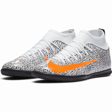 NIKE JR MERCURIAL SUPERFLY 7 CLUB CR7 SAFARI IC SÁLOVKY DĚTSKÉ - Bílá, Oranžová č.1