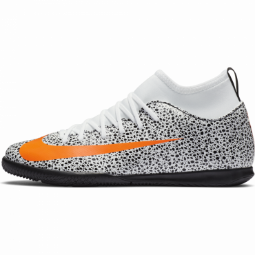 NIKE JR MERCURIAL SUPERFLY 7 CLUB CR7 SAFARI IC SÁLOVKY DĚTSKÉ - Bílá, Oranžová č.4