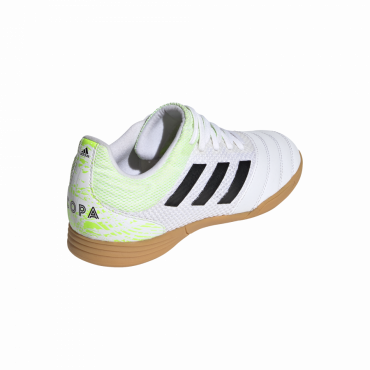 ADIDAS COPA 20.3 IN SALA J SÁLOVKY DĚTSKÉ - Bílá, Neon zelená č.3