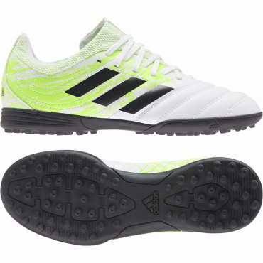 ADIDAS COPA 20.3 TF J TURFY DĚTSKÉ - Bílá, Neon zelená č.1