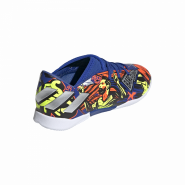 ADIDAS NEMEZIZ MESSI 19.3 IN JR SÁLOVKY DĚTSKÉ - Modrá, Oranžová č.2
