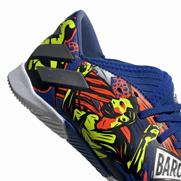 ADIDAS NEMEZIZ MESSI 19.3 IN JR SÁLOVKY DĚTSKÉ - Modrá, Oranžová č.5