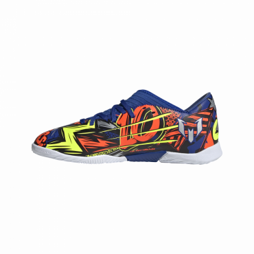 ADIDAS NEMEZIZ MESSI 19.3 IN JR SÁLOVKY DĚTSKÉ - Modrá, Oranžová č.10