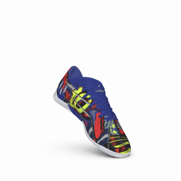 ADIDAS NEMEZIZ MESSI 19.3 IN JR SÁLOVKY DĚTSKÉ - Modrá, Oranžová č.12