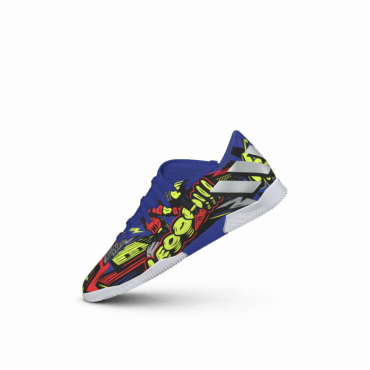 ADIDAS NEMEZIZ MESSI 19.3 IN JR SÁLOVKY DĚTSKÉ - Modrá, Oranžová č.19