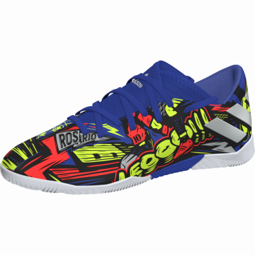 ADIDAS NEMEZIZ MESSI 19.3 IN JR SÁLOVKY DĚTSKÉ - Modrá, Oranžová č.22