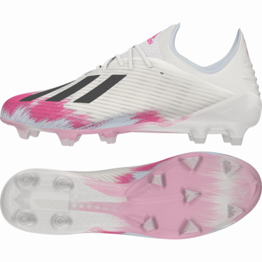 ADIDAS X 19.1 FG KOPAČKY PÁNSKÉ - Bílá, Růžová č.1